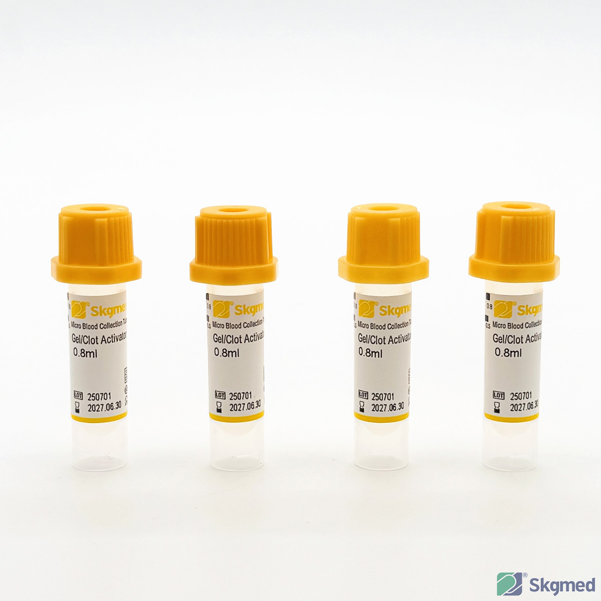 Micro Blood Collection Tube Gel+Clot Activator 0.5ml, 0.8ml