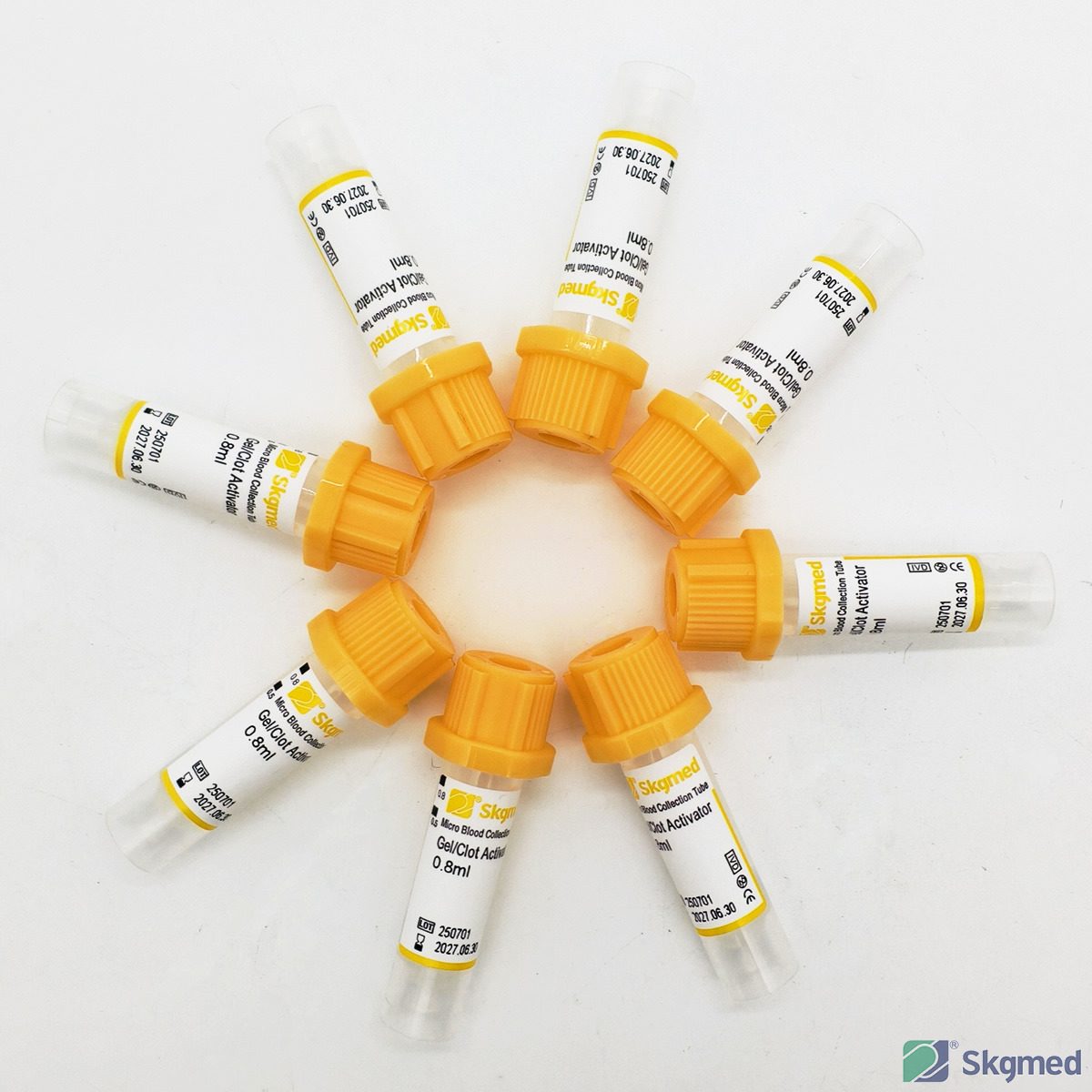 Micro Blood Collection Tube Gel+Clot Activator 0.5ml, 0.8ml