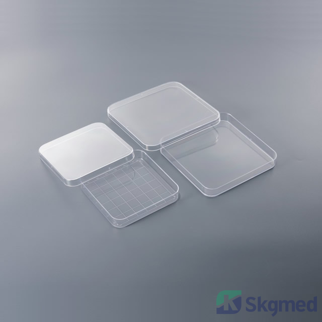 Petrisk&aring;l firkantet 125x125x15 mm, 100x100x15 mm, Cell Cuture