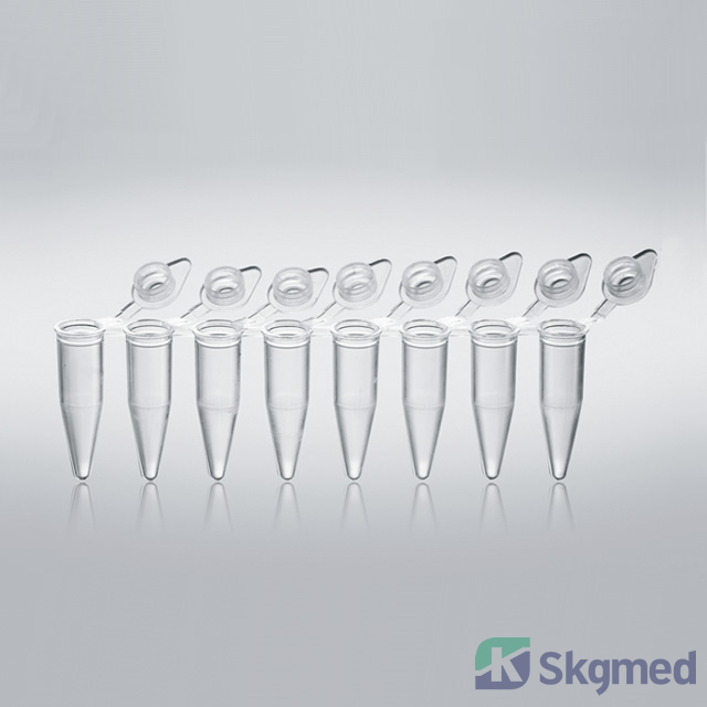 8 Snap Tiub PCR penutup tunggal dalam jalur 0.2ml