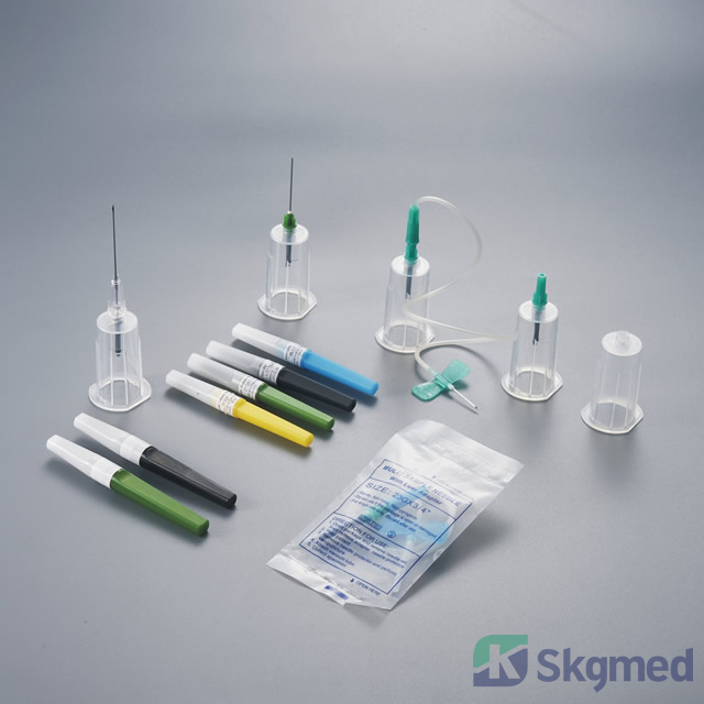 የደም ስብስብ መርፌ፣ ቢራቢሮ መርፌ እና መያዣ