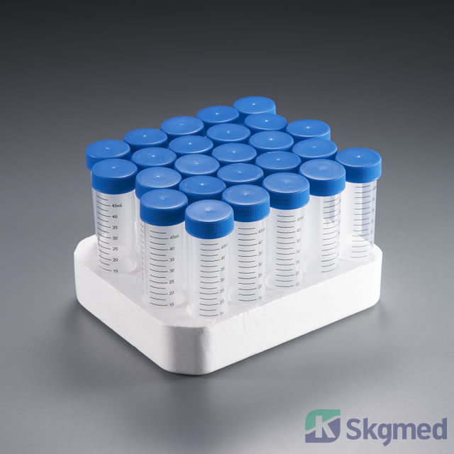 50мл, 15мл, 10мл Конусна центрифуга епрувете за паковање пене