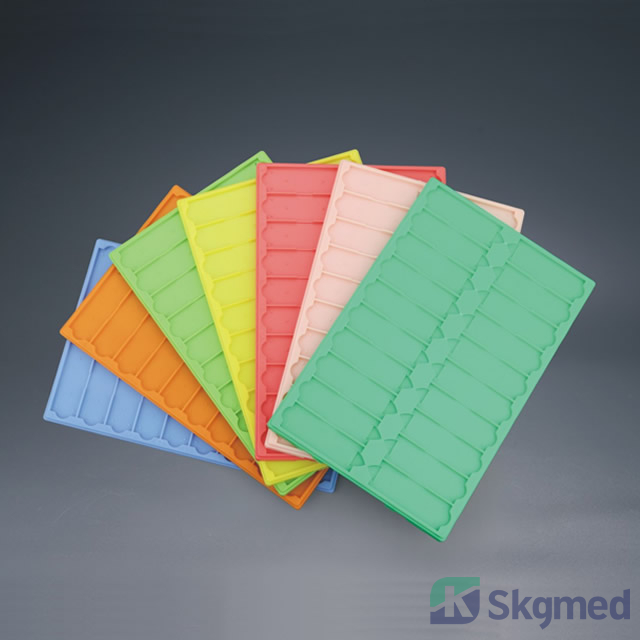 Plastic dienblad voor microscoop dia 20 plaats