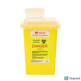 Contentor para Perfurocortantes 1L – Amarelo